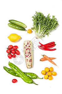 青菜黄瓜东亚创意蔬菜高清图片