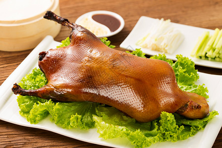 东亚中华美食亚洲北京烤鸭高清图片