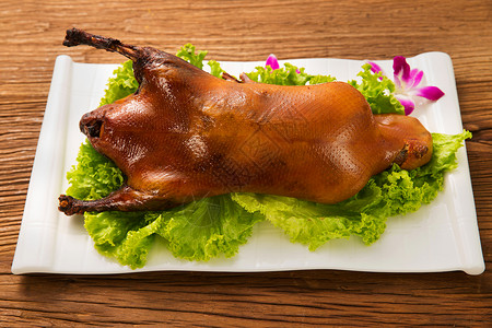 小吃美食风味北京烤鸭图片
