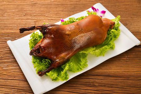 东亚食物亚洲北京烤鸭图片
