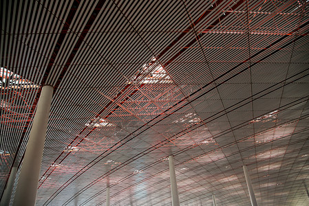 户内都市风光都市风景北京机场T3航站楼图片