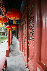 旅游胜地建筑古老的北京恭王府图片