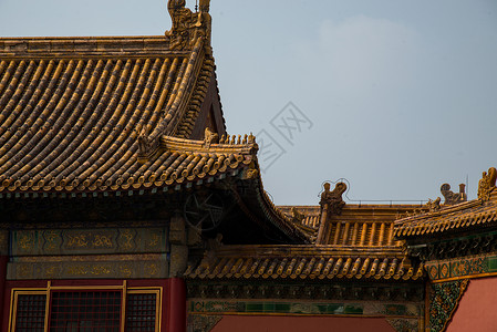 屋檐元素宏伟北京故宫背景