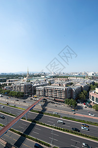 市中心过街天桥旅游胜地北京城市建筑图片
