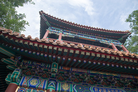 古老的北京雍和宫都市风景高清图片素材