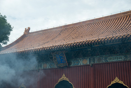 建筑历史北京雍和宫首都高清图片素材