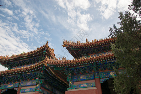 树云背景元素北京雍和宫背景