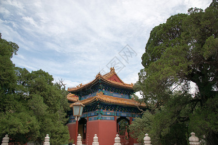 树云背景元素国际著名景点北京雍和宫背景