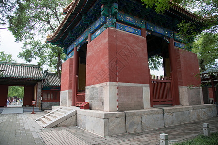 公园文化遗产古典风格北京雍和宫建筑高清图片素材