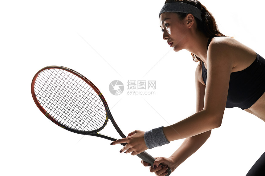 网球运动员打网球图片