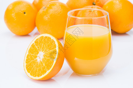 食材静物橙色橙汁图片