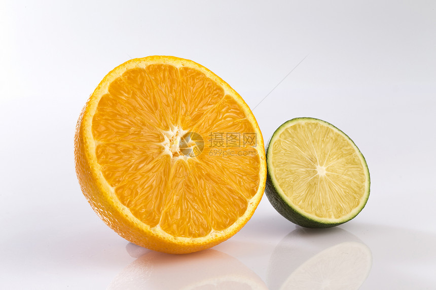 静物清新维生素橙子和柠檬图片
