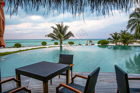 国际旅游岛国际著名景点马尔代夫海景风光背景