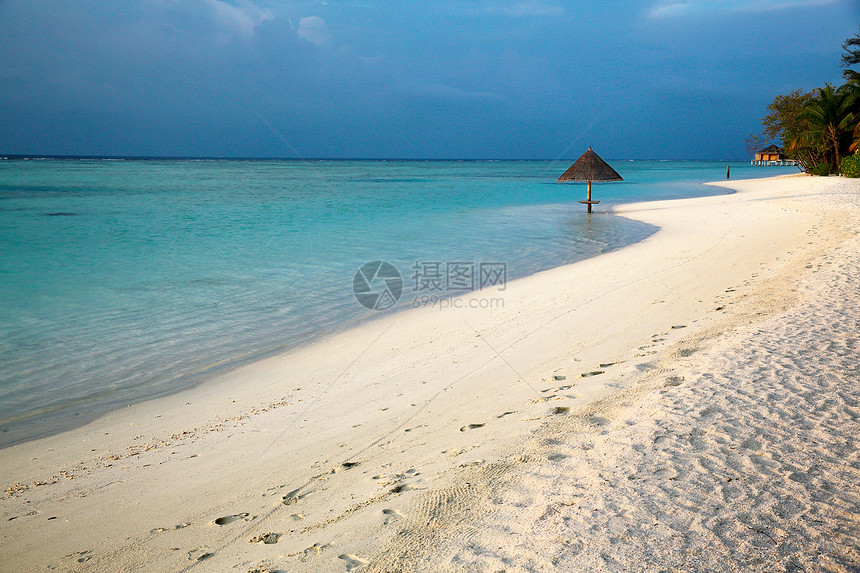 沙子旅游白昼马尔代夫海景风光图片