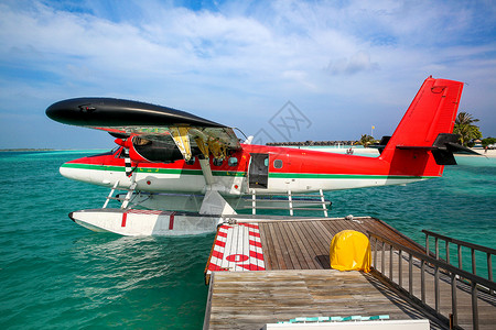 水风景私人飞机马尔代夫海景图片