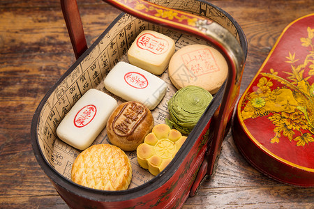 传统文化糕点礼盒图片