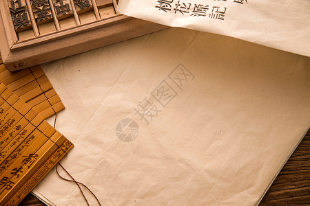 古代信封素材活字印刷背景