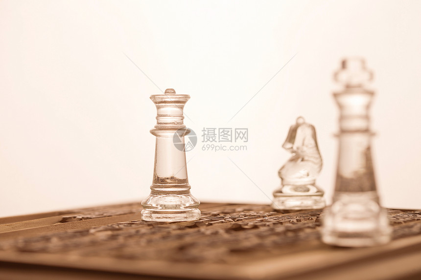 高雅亚洲风险活字印刷和国际象棋图片