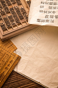 印刷术历史活字印刷纸高清图片素材