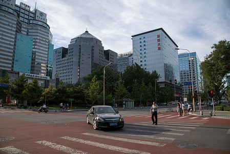 首都水平构图高层建筑北京金融街背景图片