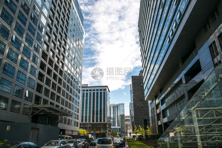 市区白昼商务区北京金融街图片