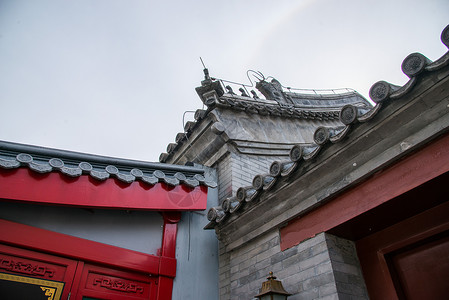 摄影古老的城市北京恭王府图片