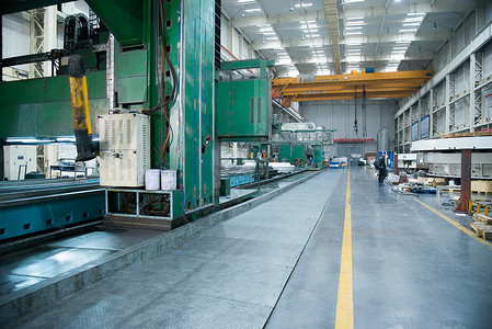 生产效率金属机床厂制造工厂车间背景