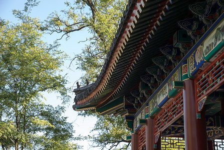 传统文化古典北京圆明园公园名胜古迹高清图片素材