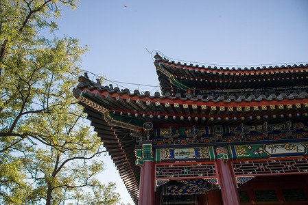 园林古典式北京圆明园公园旅游胜地高清图片素材