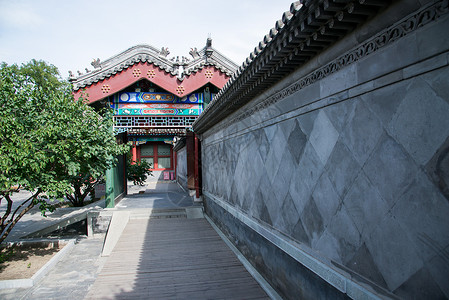 保护古迹旅游目的地名胜古迹城市北京恭王府背景