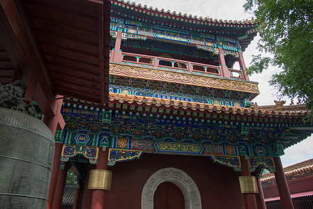 旅游目的地都市风景人造建筑北京雍和宫图片