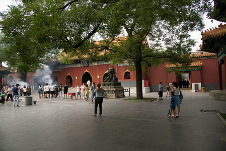 摄影旅游喇嘛教北京雍和宫高清图片