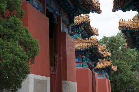 保护户外建筑结构北京雍和宫图片