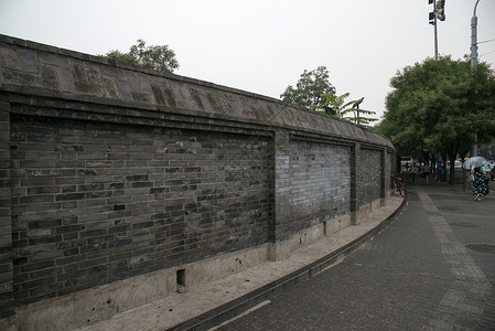 户外围墙古典式名胜古迹无人北京钟鼓楼背景