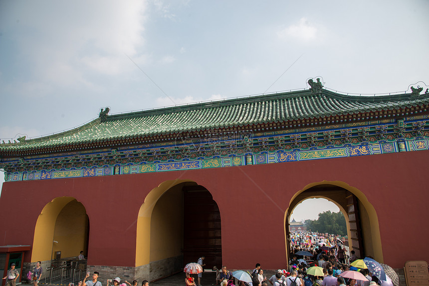 元素名胜古迹古老的北京天坛图片