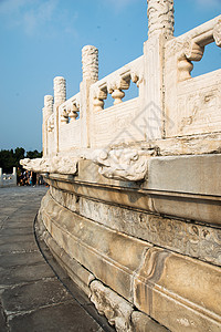 圜丘宏伟石头垂直构图北京天坛背景