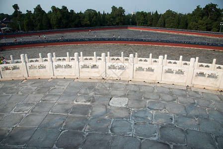 白色文化砖城市亚洲旅游胜地北京天坛背景