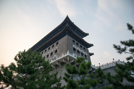 古老的传统人造建筑北京前门城楼图片