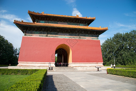 古老的传统陵墓北京十三陵背景图片
