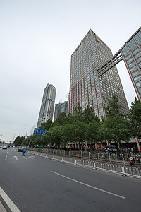 北京cbd汽车道路北京CBD建筑图片