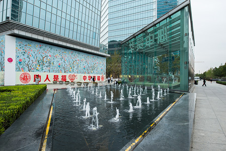 办公大楼旅游胜地水平构图北京国贸图片