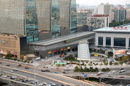 车流创造力建造北京西直门立交桥图片