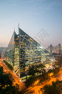 商业区光亮北京侨福芳草地大厦高清图片