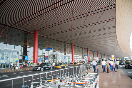 航空业飞机场建筑结构北京首都机场图片