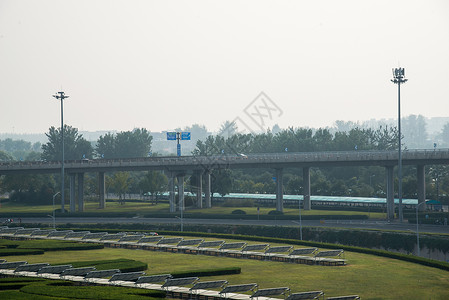 彩色图片公共设施建筑结构北京首都机场图片
