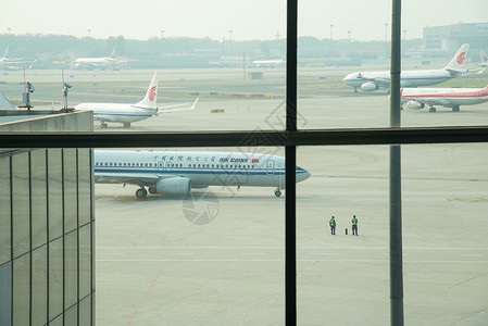 空运服务运输摄影人造建筑北京首都机场背景