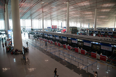 空运服务附带的人物t3航站楼游客北京首都机场背景