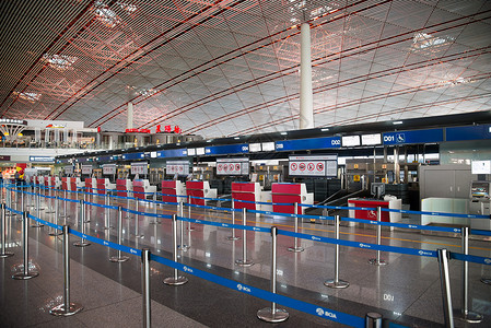 建筑水平构图白昼北京首都机场图片