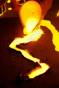 火焰效果光效果熔炉金属工业锻造背景