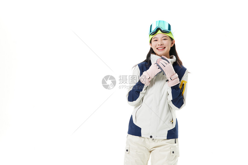 滑雪美女形象图片